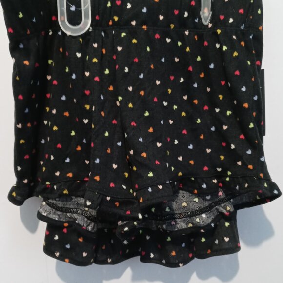 Art Class Girls' 2pc Black Rainbow Hearts Print Pajamas Set Size XL (14) - Picture 8 of 9